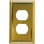 Amerelle 163DBR Receptacle Wallplate, 4-5/16 In 2-7/8 W, -gang, Steel,. Fixed Price $13.13.