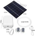 Solar Powered Outdoor Fishing Oxygen Pond Aerator Pump, Rechargeable. Fixed Price $26.00.