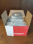 20 Power Outlet Receptacle Openings, Two Gang, 302/304 Stainless SS703 Legrand. Fixed Price $88.95.