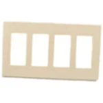 Leviton Almond 4-GANG Decorator/rocker Wall Plate (1-PACK). Fixed Price $10.99.