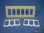Leviton SJ266-SI Ivory 6-GANG Decora Unbreakable Nylon Midway Screwless Cover. Fixed Price $16.14.