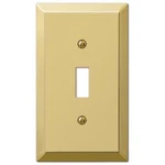Amerelle Century Polished Bronze 1 Gang Stamped Steel Toggle Wall Plate. Fixed Price $8.95.