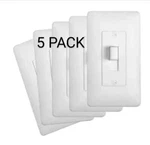 Pack Taymac Masque 1-GANG Decorator Wall Plate Toggle Switch Cover MW5070W. Fixed Price $12.44.