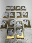 Lot Of 14 Amerock Gold 1-GANG Duplex Outlet Wall Plate (1-PACK). Fixed Price $49.99.
