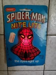 Vtg Nos 1977 Spiderman Leviton Night Light Lite & Patch Lot Works. Fixed Price $45.00.