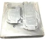 Steel City 2-GANG Single & Duplex Outlet Cover WR74-C Weatherproof Thomas Betts. Fixed Price $23.40.
