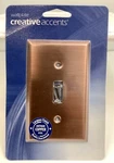 Creative Accents Wall Lighting Plates Toggle - Antique Copper 9AC101. Fixed Price $7.99.