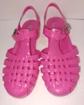 Women Flat Heel Gladiator Water Summer Shoes Jelly Fisherman Sandals Pink Y2K. Fixed Price $37.86.