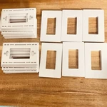 Lot Of 16, Lutron Claro Wallplate Single Gang CW-1-WH. Fixed Price $67.99.