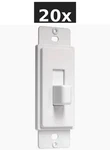 1-GANG Toggle Switch Cover Plate Adapter White 20 Pack Wall. Fixed Price $7.99.
