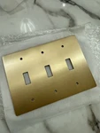 Residence Supply - Brass Rotary Dimmer Switch Plate 3 Gang Msrp $186. Fixed Price $129.00.