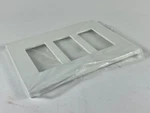 Insteon 3-GANG Wall Plate White Satin, Model 2422-242. Fixed Price $9.99.