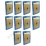 Leviton 89201-UNF Unfinished Wood 1-GANG Toggle Switch Covers Wallplate 10-PACK. Fixed Price $34.19.