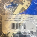 14 Pack Leviton 41643-00A Quickport Decora Insert 3-PORT Wall Plate Almond. Fixed Price $25.00.