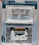 15A Weatherproof Gfci Metal Outlet Kit Outdoor 5874-6S White Sealed Hubbell. Fixed Price $18.77.