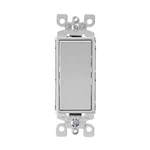 Leviton Decora Rocker Switch 15A Single Pole Light Gray Pack. Fixed Price $8.19.