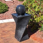 Black Ball Solar Water Fountain With Battery/led Lights - 32 By Sunnydaze. Fixed Price $295.00.