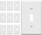 Light Switch Plate, Toggle Wall Cover, Size 1-GANG 4.50" X 2.76", Un. Fixed Price $14.79.