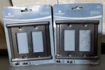 *2PACK* Brainerd Double Rocker Wall Switch Cover Soft Iron 405525. Fixed Price $10.98.