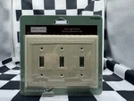 Allen + Roth Triple Toggle Wall Plate Satin Nickel Finish 0140261 Light Switch. Fixed Price $12.96.