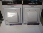 New Sealed Monster #140019-00 Custom 2 Pc. Dual Gang Wall Hinge Plate White. Fixed Price $12.99.
