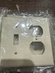 Lot Of 7 Cooper 5138W Nylon Switch/outlet Wallplate Receptacle 2G Cover L53. Fixed Price $19.99.