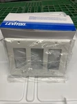 (10 Pack) Leviton 3-GANG Decora Wall Plate, White, #80411-NW. Fixed Price $9.95.