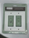 Allen & Roth Double Toggle Switch Plate Light White Wall 0145030. Fixed Price $8.99.