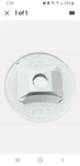 Sigma Electric, 14381WH 1/2" Hole Round Lamp Holder Cover, White, Rain Tite. Fixed Price $7.99.