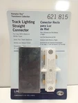 Hampton Bay Lighting Straight Connector With Black White Tracks 621815. Fixed Price $11.99.