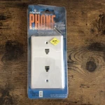Leviton White Flush Mount Duplex Jack Wall Plate Telephone Wire C2676. Fixed Price $5.41.