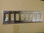 New 8-GANG Decorator Brushed Stainless Steel Wall Plate Industrial Switch. Fixed Price $29.00.