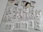 Wall Outlet Covers Switch Plates Bulk Lot White Plastic 15+ Sealed New Leviton. Fixed Price $46.61.