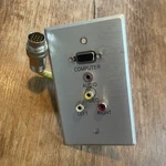 C2G Rapidrun Vga (HD15) + Audio Composite Video Stereo Metal Wall Plate 42320. Fixed Price $11.00.