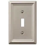 Chelsea Brushed Satin Nickel Switch Plate Wall Covers Light Outlet. Fixed Price $5.99.