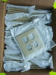 PJ82-1 Leviton 2-GANG, Ivory, Duplex Midway Thermosplastic Wallplate, 120 Pcs.. Fixed Price $90.00.