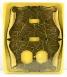 Amerock Carriage House C-9087-AE Double Switch Receptacle Plate Antique Brass. Fixed Price $20.28.