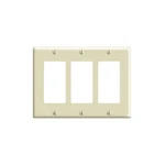 Leviton 80411-I, Ivory, (3) Decora/gfci, 3-GANG, Standard, Wallplate, 1PC. Fixed Price $9.18.