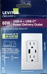 Leviton Decora+ T5634-BW 60W Usb-a Usb-c Power Delivery Outlet New. Fixed Price $47.99.