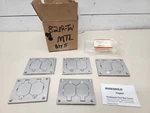 Wiremold Walker (5-PACK) 828R-TCAL Aluminum Duplex Recpt Plates Only New Read. Fixed Price $255.00.