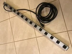 Tripp Lite Power Strip Outlets 1/2 X 15 Ft Cord Silver PS3612. Fixed Price $70.00.