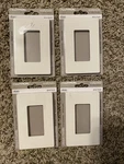 New Lutron CW-1B-LA Wall Plate Almond Color, Gloss Finish, Lot Of 4. Fixed Price $24.99.