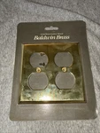 Baldwin Receptacle Plug Switch Plate Solid Brass Large. New. 4771-030 Cd.. Fixed Price $12.00.