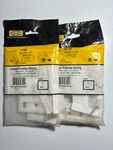 Keystone Wallplate Av 2-PORT (set Of 2) Rear Loading White 1-GANG Hubbell IFP12W. Fixed Price $11.49.