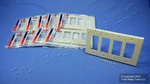 Leviton PJ264-I Ivory 4-GANG Decora Gfi Unbreakable Midway Wallplate Cover 10PC. Fixed Price $37.99.
