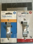 2-PACK Lot Nos Ge 54161 Single Pole Grounding Toggle Switch 120 Vac 15A White. Fixed Price $8.06.