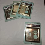 New!!! Allen + Roth Polished Brass Toggle - Duplex Combo Switch/outlet Cover. Fixed Price $18.08.
