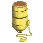 Leviton Aluminum Incandescent Medium Base Pull Chain Socket 19980-0PG. Fixed Price $7.95.