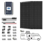 Acopower 800W 60A All Black Mono Solar Rv Kits With Mppt Charge Controller. Fixed Price $1222.05.