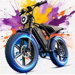 Tst R002 Off-road Electric Bike For Adults 20" Fat Tire All-terrain 1500W Peak. Fixed Price $669.99.